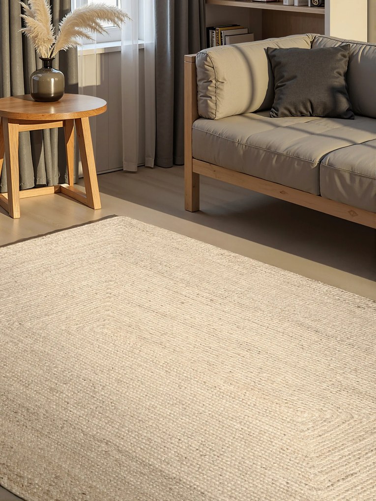 Hanse Home, Kusový koberec Juno 106323 White, 120x180, biela, chodba / predsieň