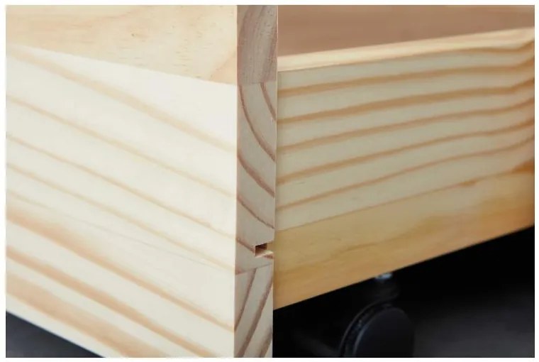 Inter Link Výsuvná detská posteľ Leonie (prírodná, 90 x 200 cm) (100394248)