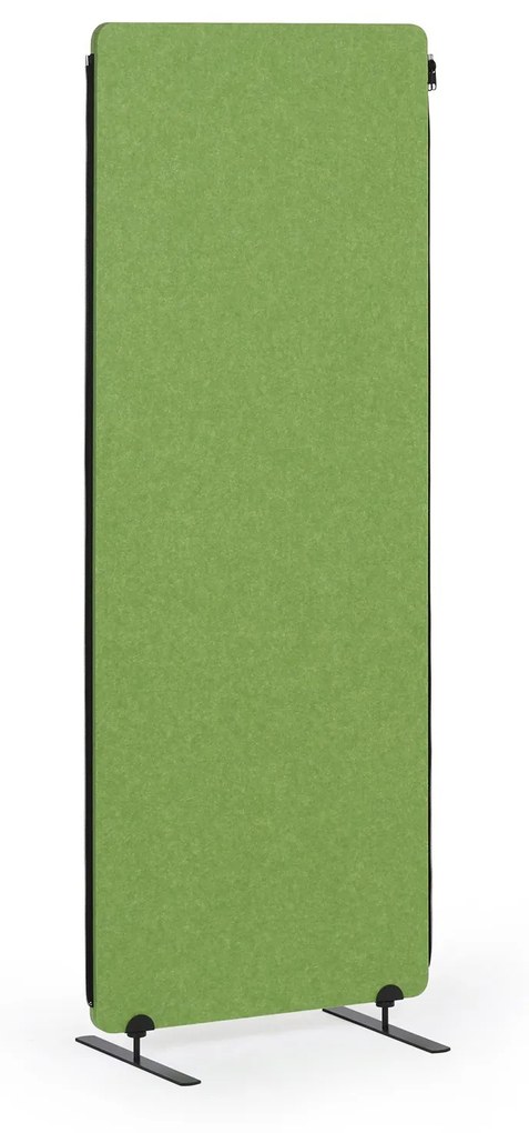 Akustický paraván, deliaca stena 160 x 60 cm, 3 ks v balení, 100% polyester, spojiteľná na zips, zelená