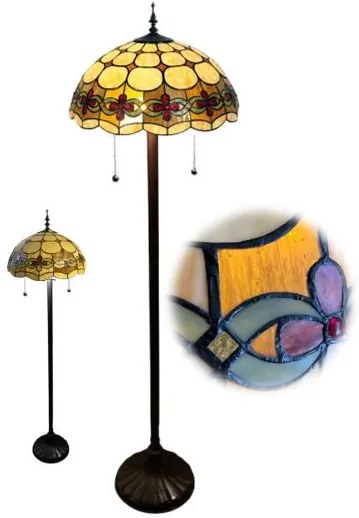 Podlahová lampa Tiffany 40*160 kolekcia AGENA chain