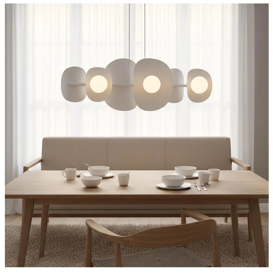 Závesné svietidlo ELEMENTI na lankách 6xG9/8W/230V, biela