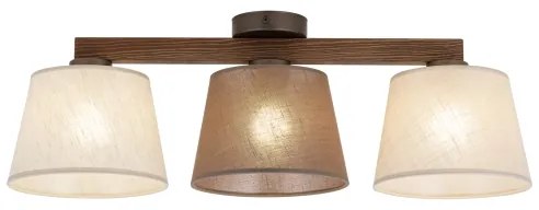 Brilagi - Prisadený luster LATTE SABIA 3xE27/15W/230V borovica/mix