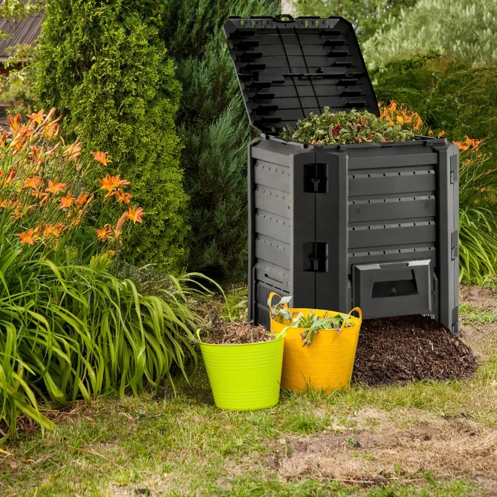 Kompostér COMPOGREEN 380 l, čierna Prosperplast