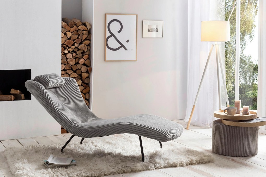 XXXLutz RELAXAČNÉ LEŽADLO, textil, svetlosivá Livetastic - Kreslá - 001769012401