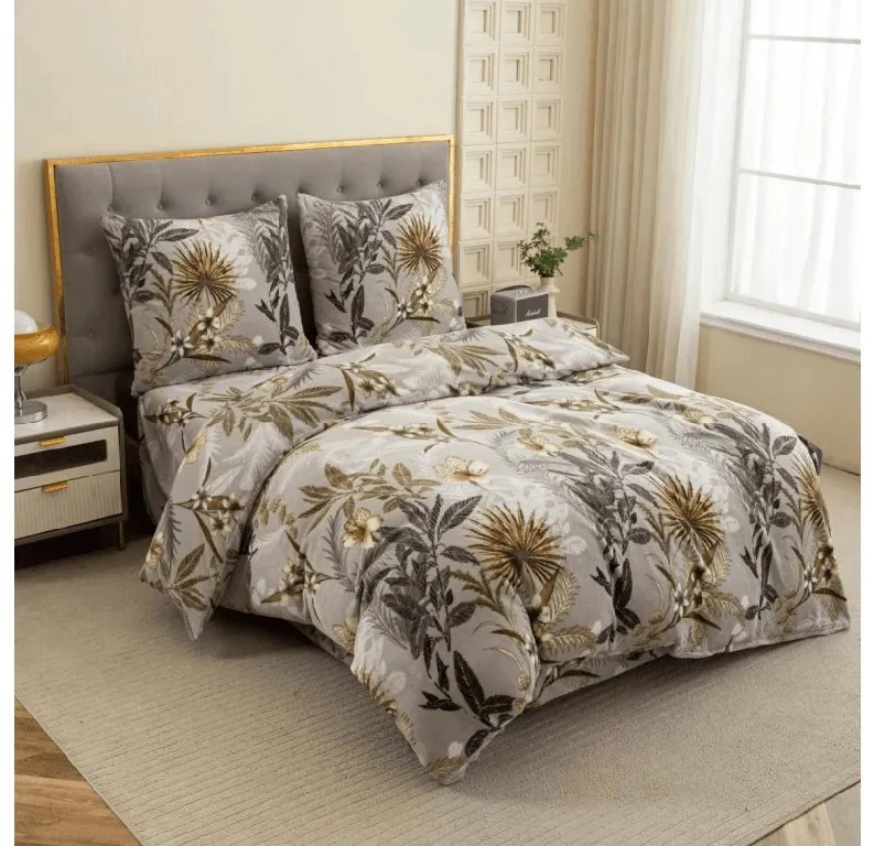 Obliečky mikroplyš EXVORO sivé Rozmer obliečky: 70 x 80 cm | 140 x 200 cm