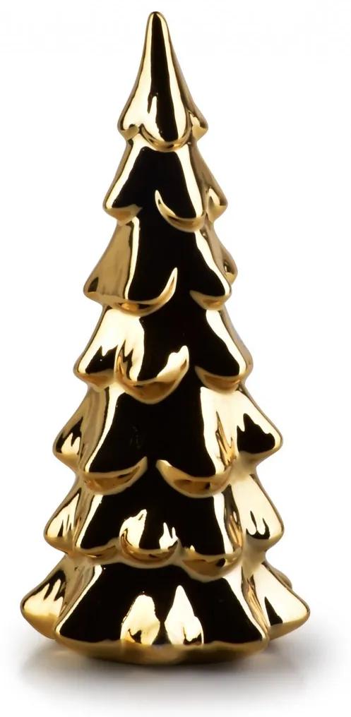 Figúrka vianočného stromčeka 17,2 cm SANTA LILA zlatá