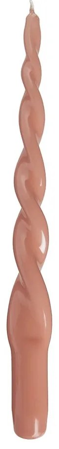 TWISTED Sada sviečok 4 ks 29 cm - červená