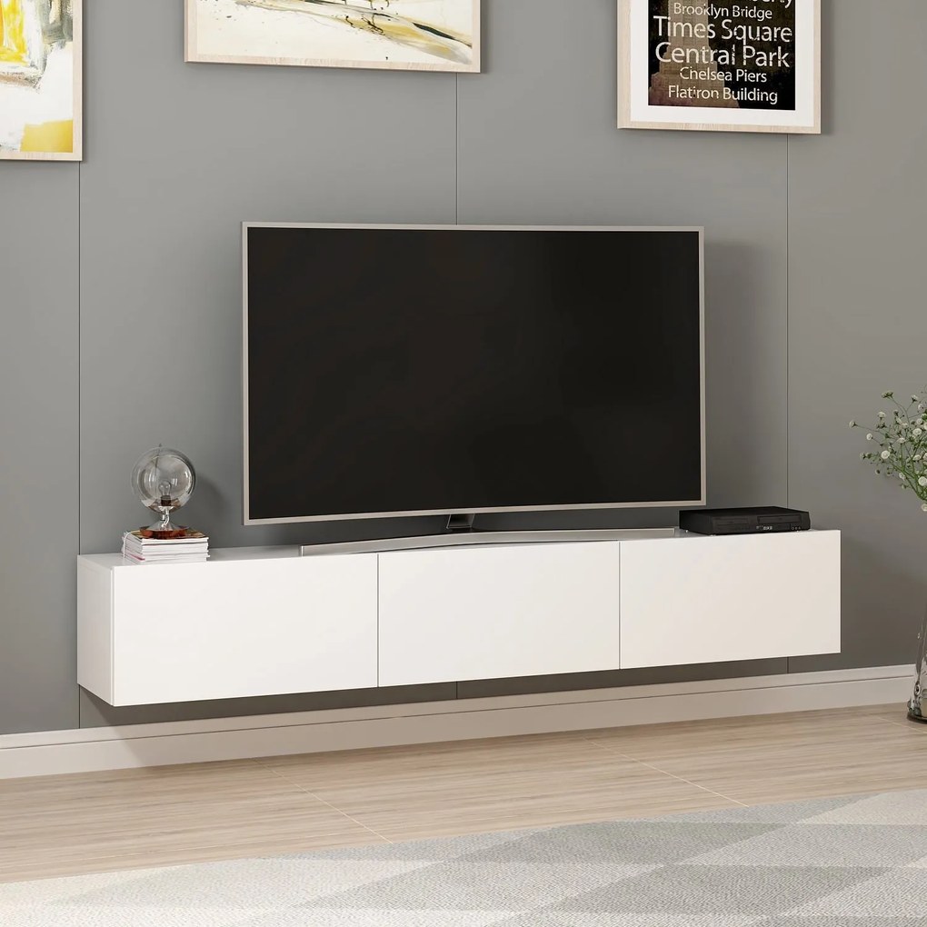 TV stolík/skrinka Robert (Biela). Akcia -18%. Vlastná spoľahlivá doprava až k Vám domov. 1072980