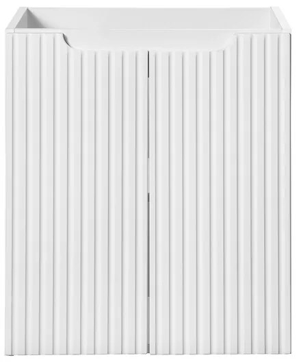 Závesná skrinka pod umývadlo Nova White II s doskou 50 cm biela/dub evoke