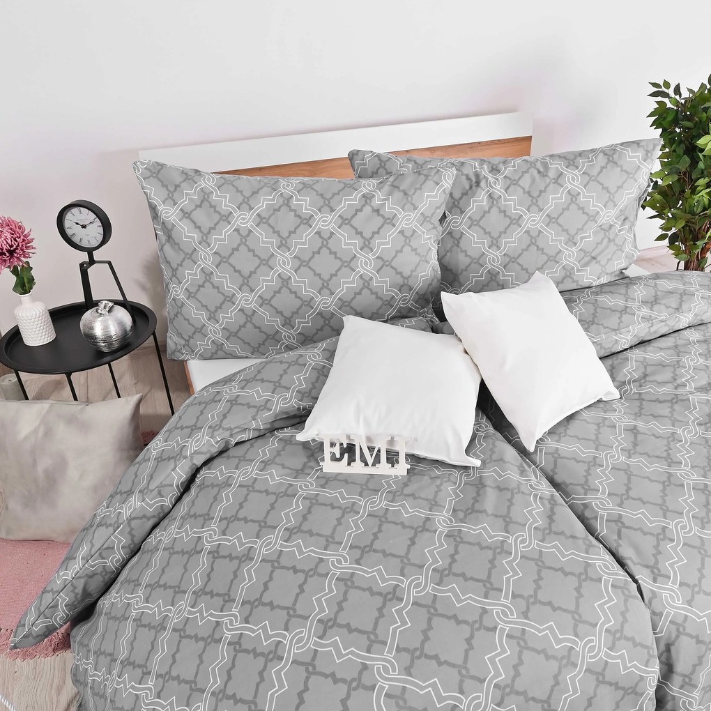 Obliečky bavlnené Dolce sivé EMI: Vankúš 70x90