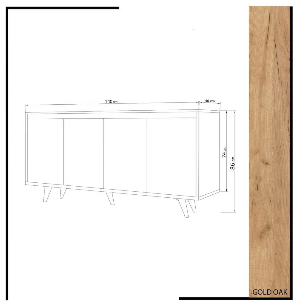 Skrinka Shans Oak and White
