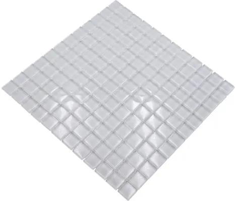 Sklenená mozaika štvorcová crystal uni superwhite