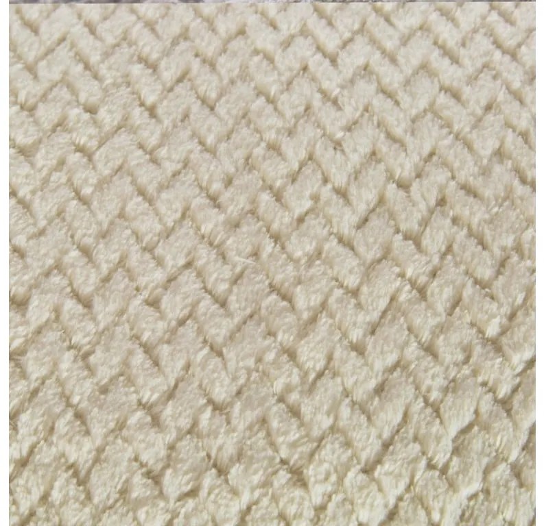 DECOREUM Klasická deka z vlákna príjemného na dotyk 170 cm x 210 cm béžová 100 % polyester Varianta: 367315 98875