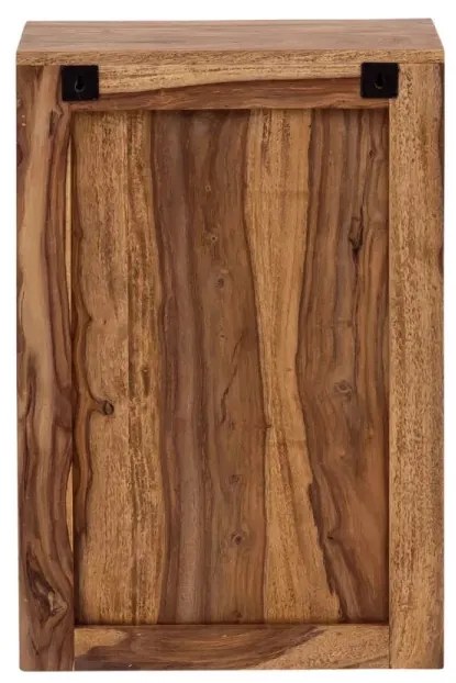 furniture-nabytek.cz - Masivní nástěnná skříňka do koupelny Lagos z palisandru, lakovaná, hnědá – 46×25×70 cm