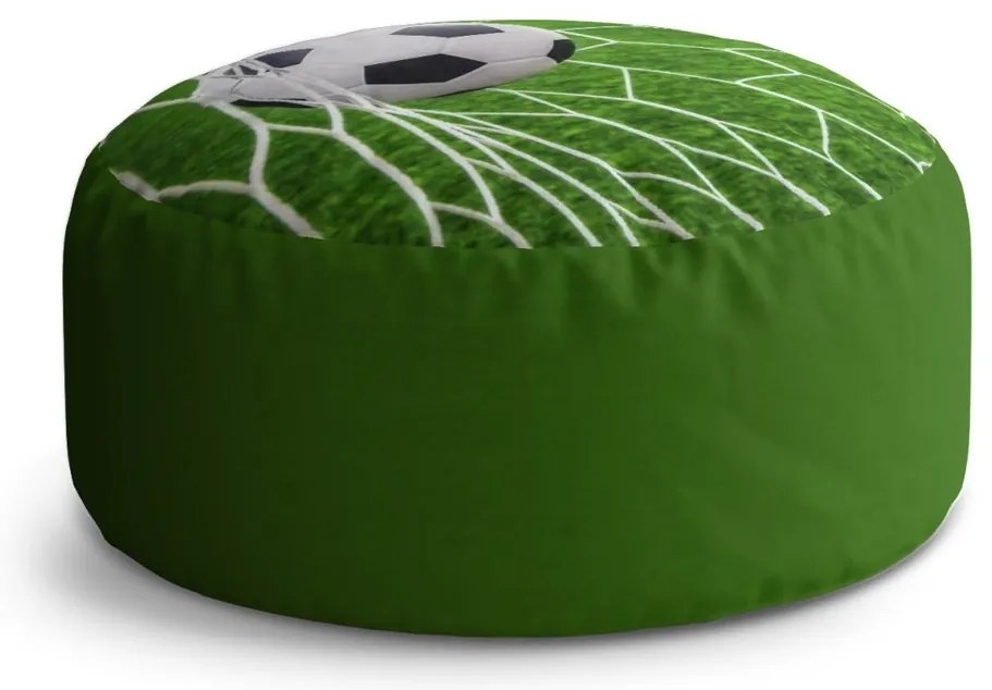Taburet Circle futbalová lopta v bráne, zelená