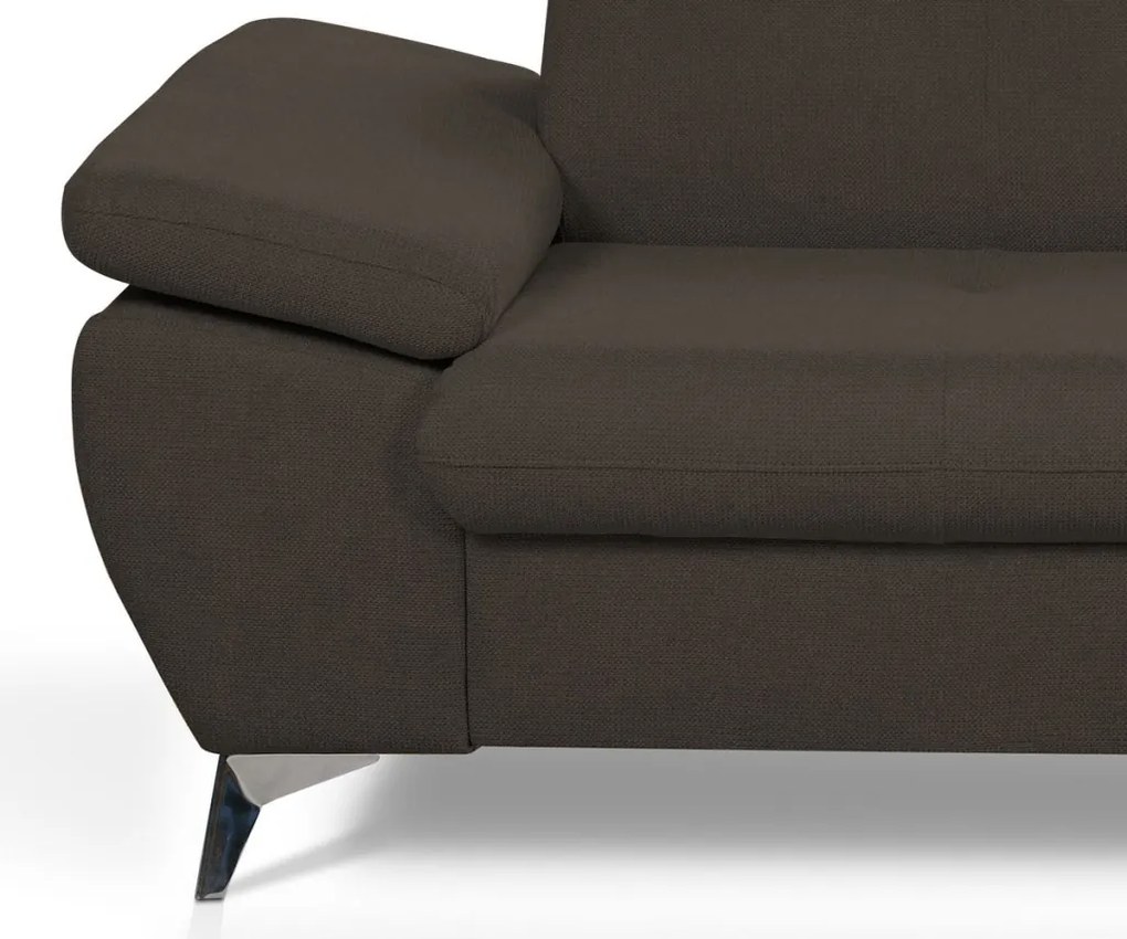 Trojsedák Gisele, tmavo hnedá espresso látka