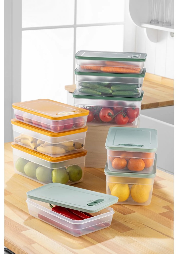 Súprava 9 ks HULU potravinových boxov vo viacerých farbách