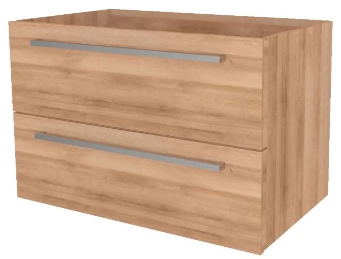 Mereo, Mereo Bino, kúpeľňová skrinka 61 cm, Multidecor, Dub Riviera mountain, MER-CN690SDMON