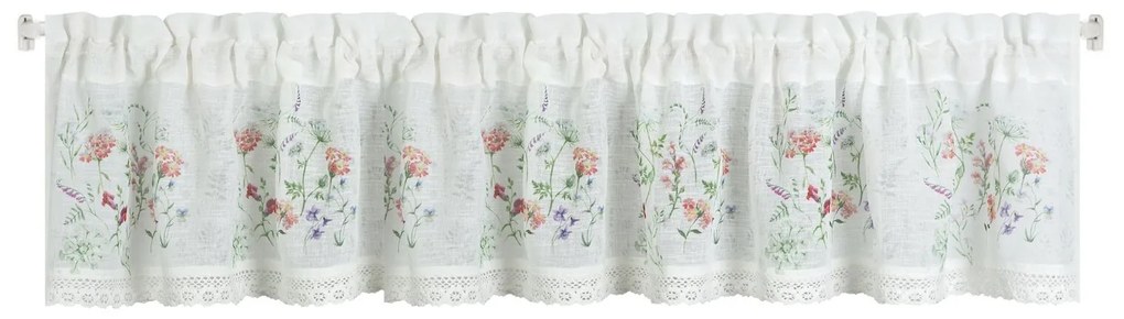 KRÁTKA ZÁCLONA NA PÁSKE SYLVIA 150X30 CM VIACFAREBNÁ