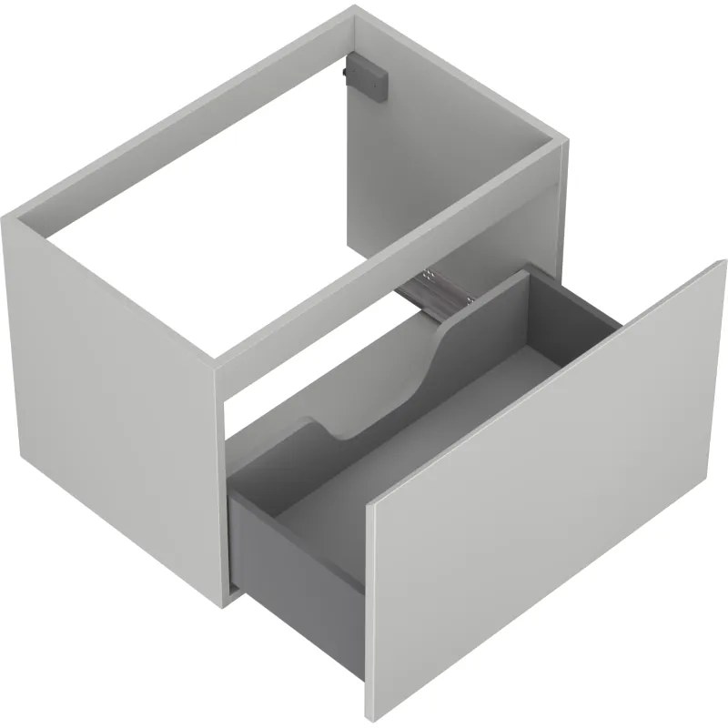 Mexen Orio, kúpeľňová skrinka 70 cm, 1 zásuvka, sivá matná, 91A10-07047-1-BF62