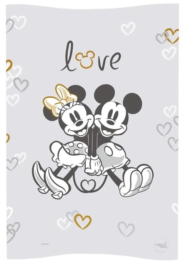 CebaBaby - Prebaľovacia podložka s dvojhranná COSY DISNEY 50x70 cm šedá AG0234
