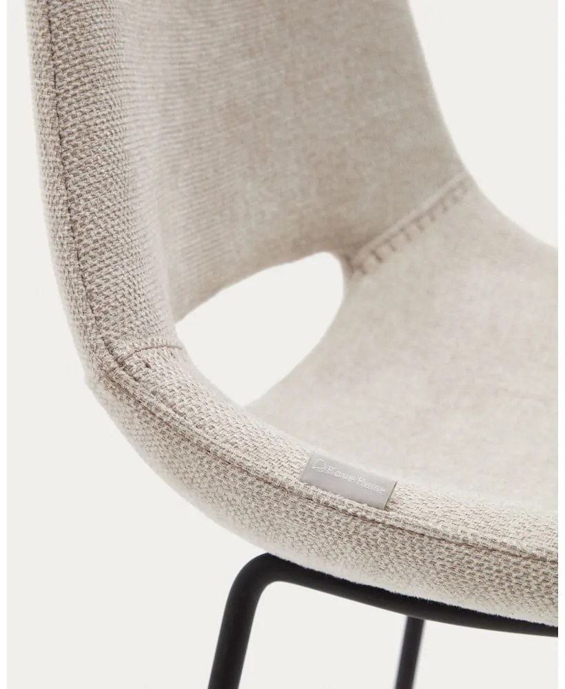 Béžová barová stolička (výška sedadla 65 cm) Zahara – Kave Home