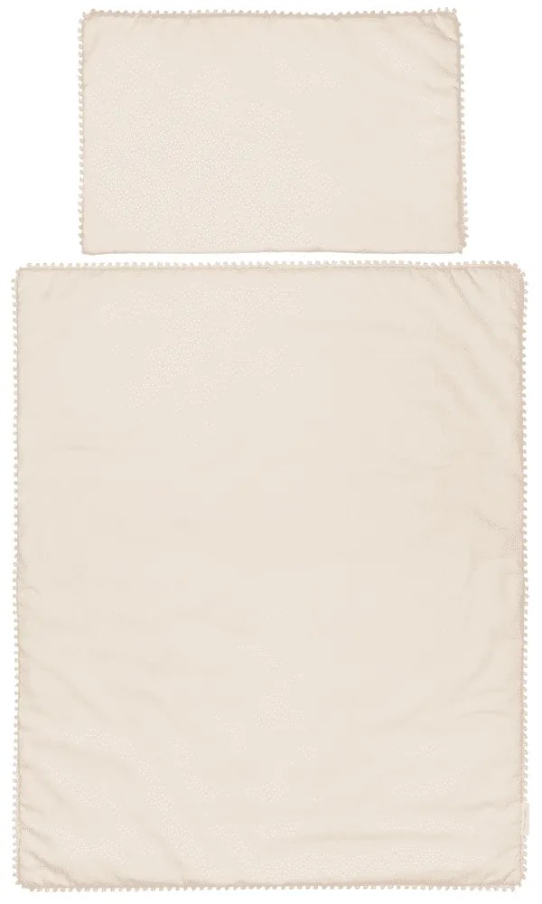 Sada do postýlek s krajkou vanilka 50x65cm