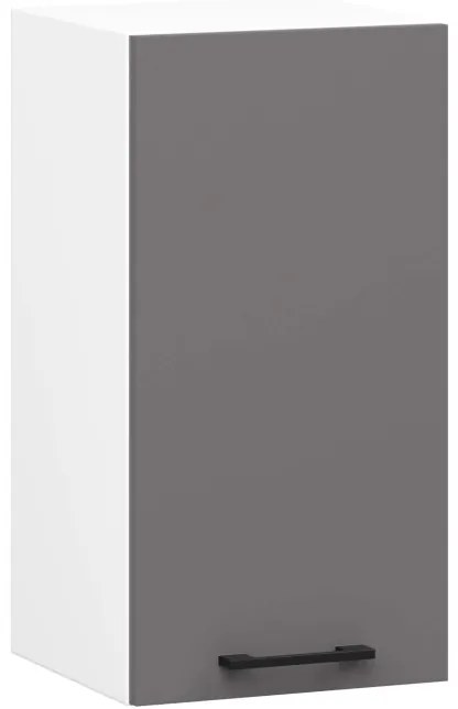 Horná kuchynská skrinka OLIWIA W30 H580 biela / grafitová / sivá