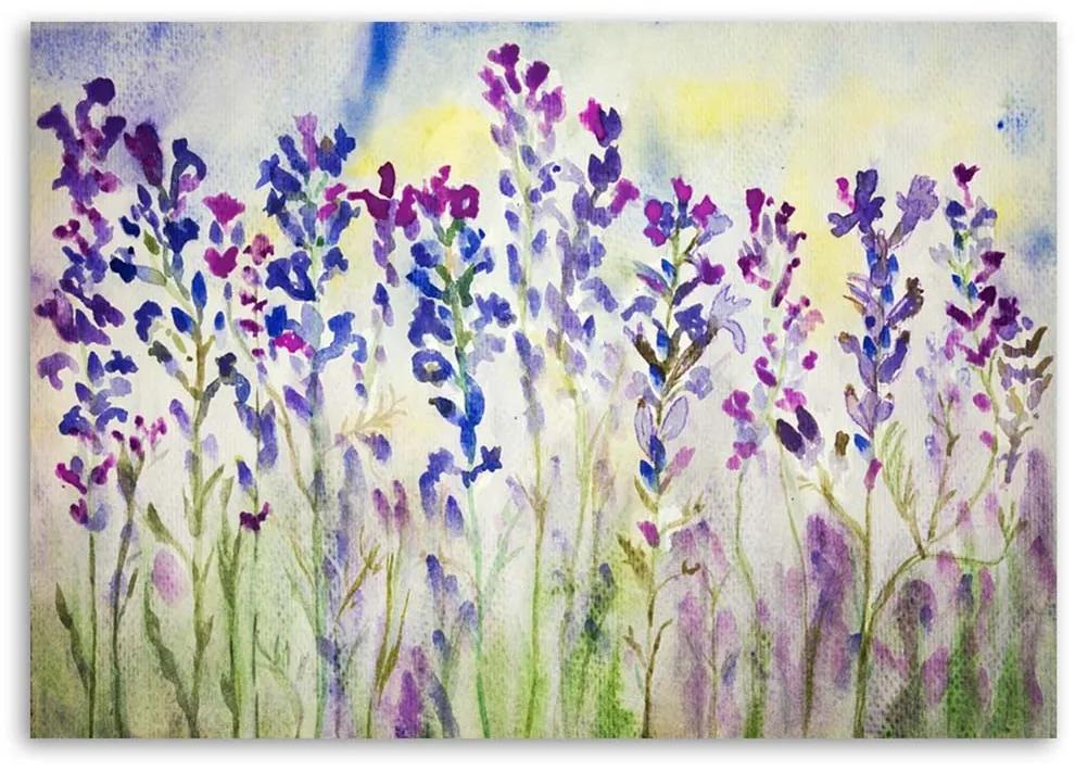 Gario Obraz na plátne Fialové kvety na lúke Rozmery: 60 x 40 cm