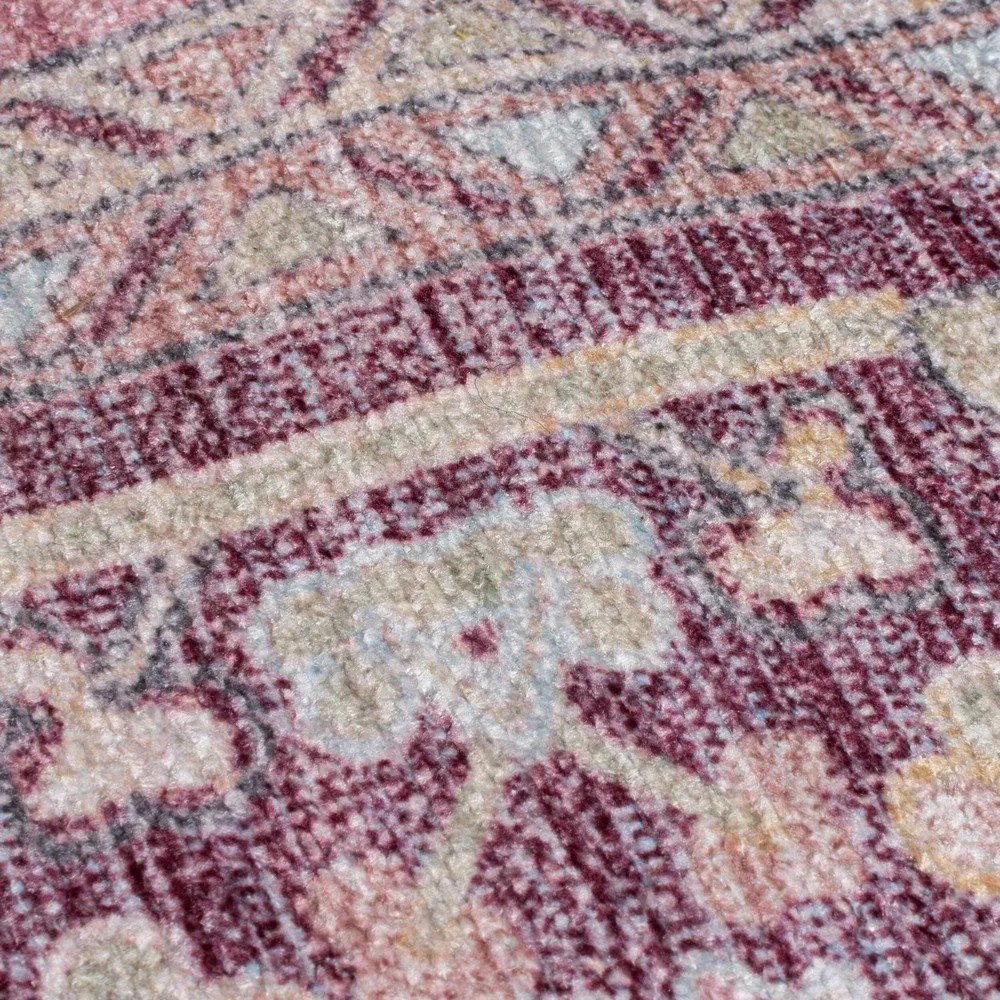 Svetločervený umývateľný koberec s prímesou recyklovaných vlákien 120x170 cm Windsor – Flair Rugs