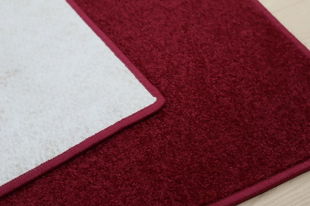 Vopi koberce Kusový koberec Eton vínovo červený štvorec - 80x80 cm