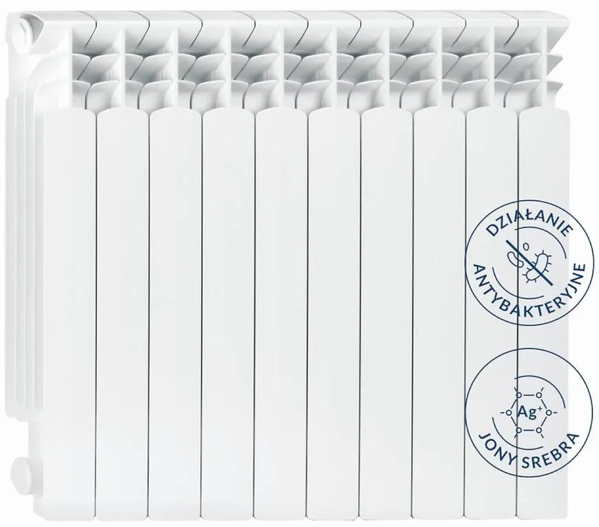 Kovový radiátor G500F so striebornými iónmi