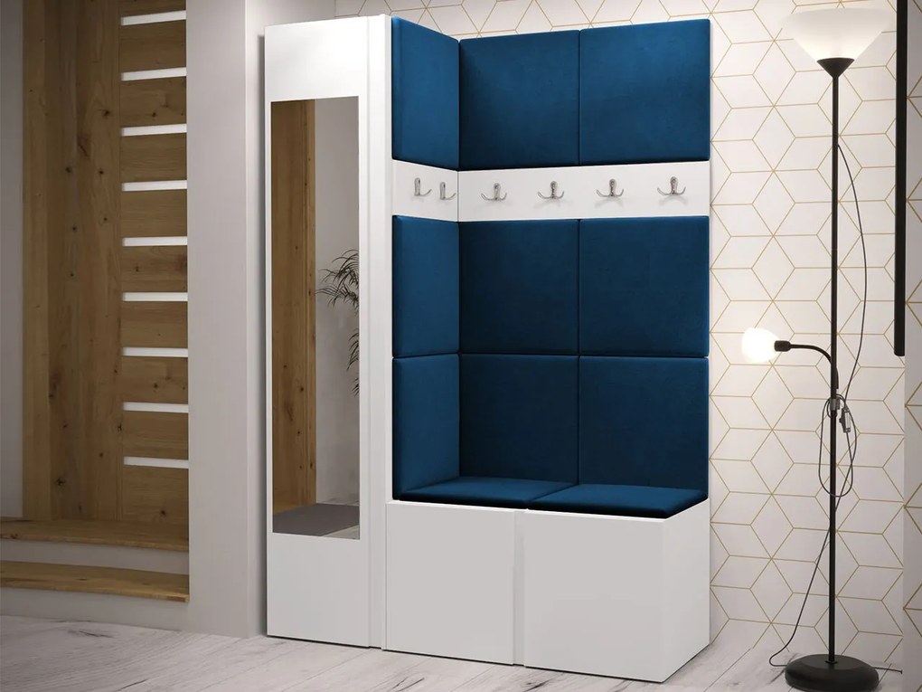 Predsieň Tavasz X, Farby: Biela, Farba čalúnenia:: ekokoža Soft 017 (biela)