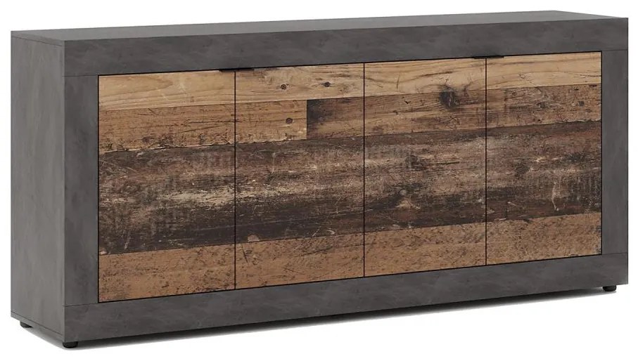 Komoda RUNEA tmavohnedá/antracit