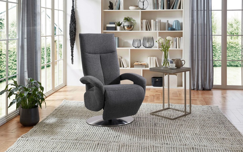 XXXLutz RELAXAČNÉ KRESLO, textil, antracitová Sit & More - Online Only obývacie izby - 000144006301