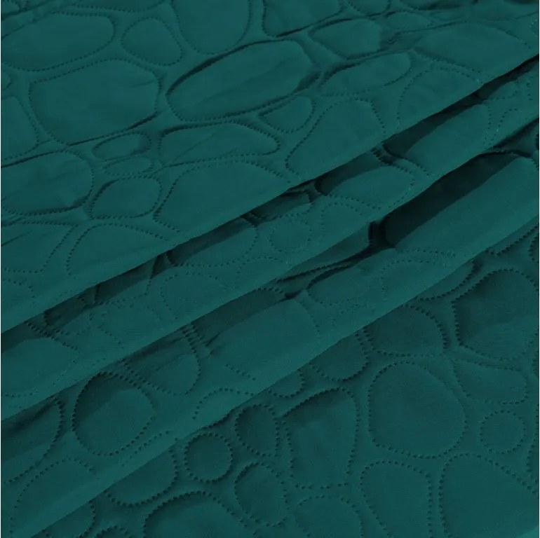 Tyrkysový prehoz na posteľ STONE Rozmer: 200 x 220 cm