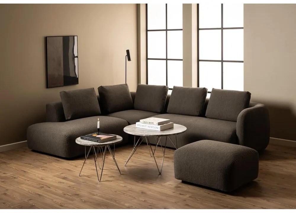 Mramorový okrúhly odkladací stolík ø 55 cm Prunus – Actona