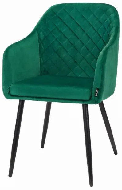 Zamatová stolička Moscow zelená