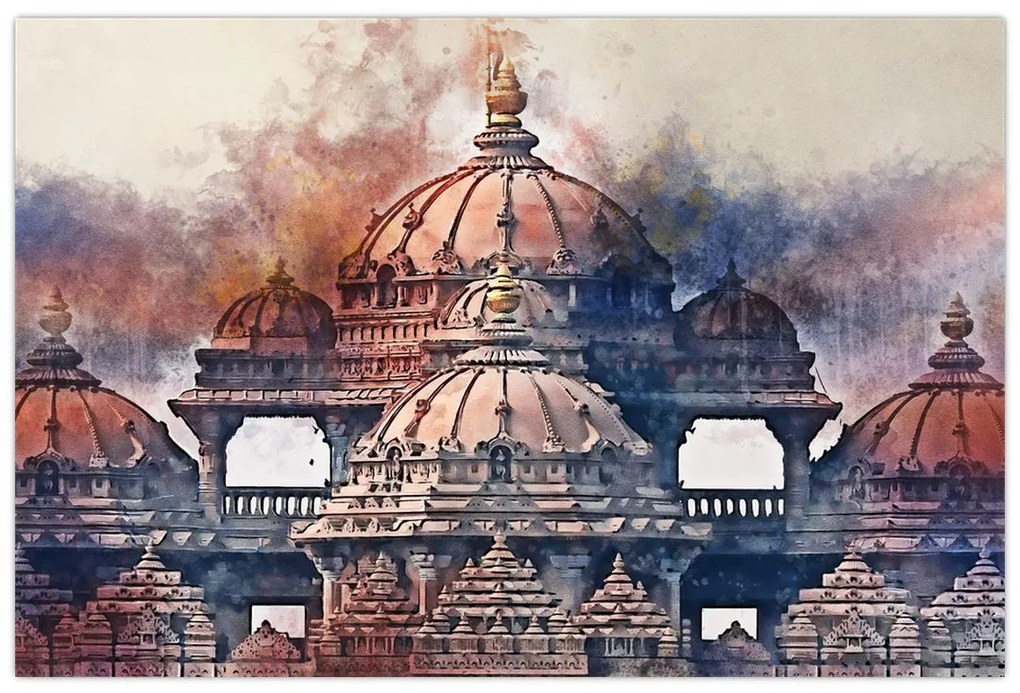 Obraz - Akshardham, Nové Dílií, India (90x60 cm)