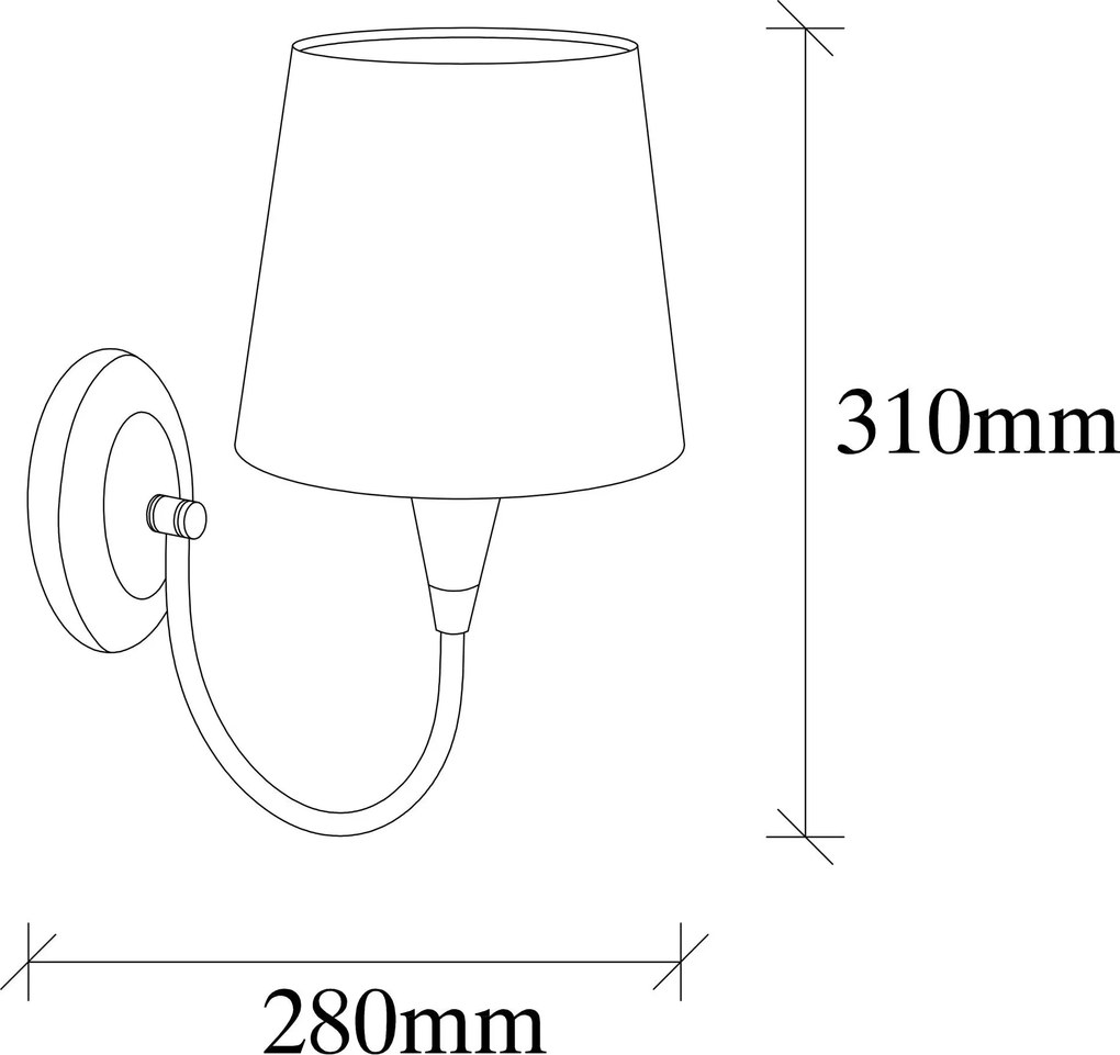 Nástenná lampa, Pardo - 3031