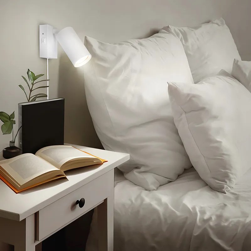 SOLIGHT Nástenná lampička CELE 1x GU10, biela