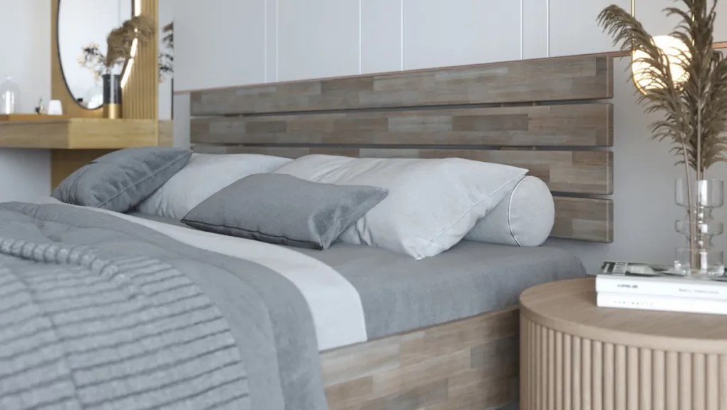 Posteľ Isolda 180x200 cm, šedý buk