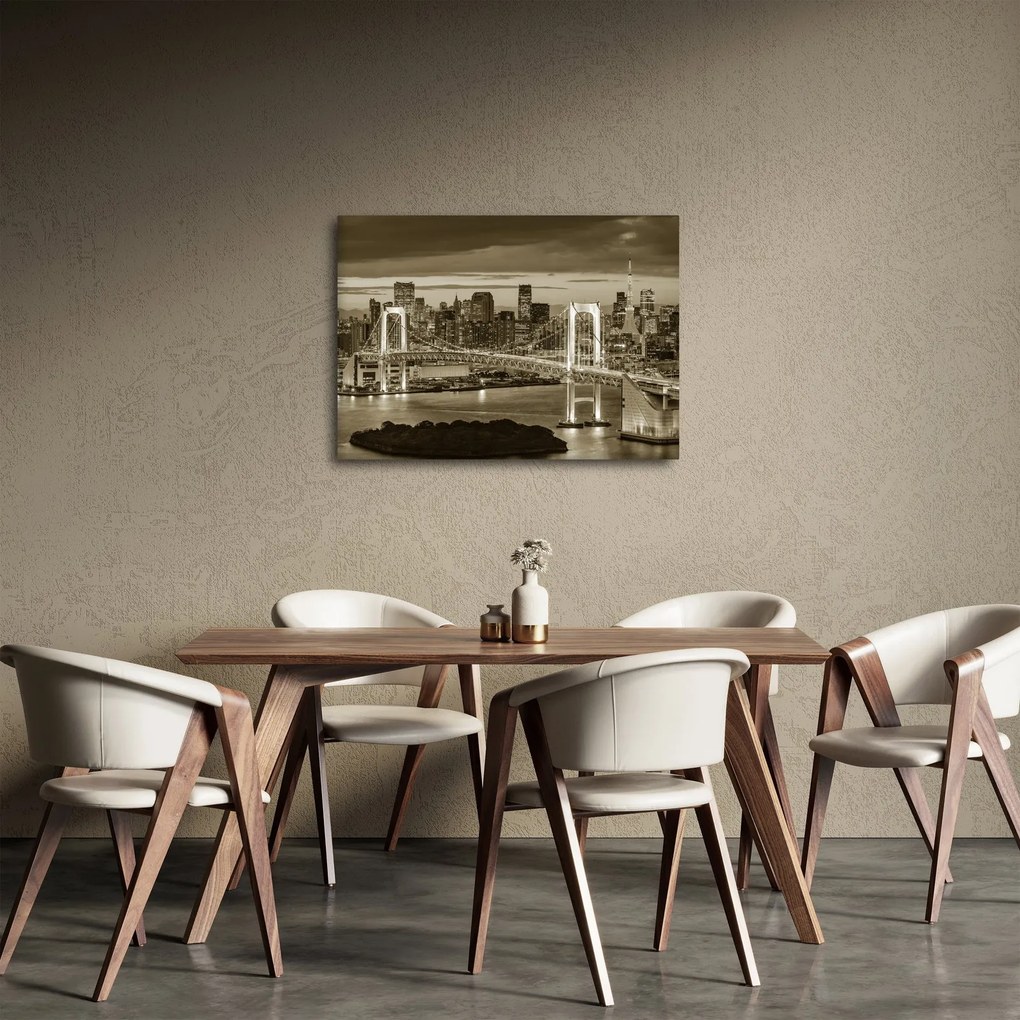 Obraz - Zlaté veľkomesto (70x50 cm)
