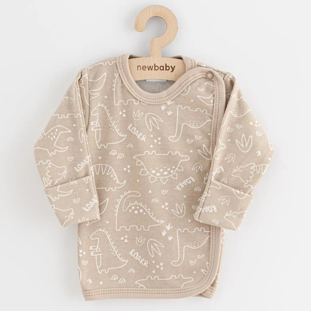 Dojčenská košieľka New Baby Classic II Uni 3ks béžová, vel. 50