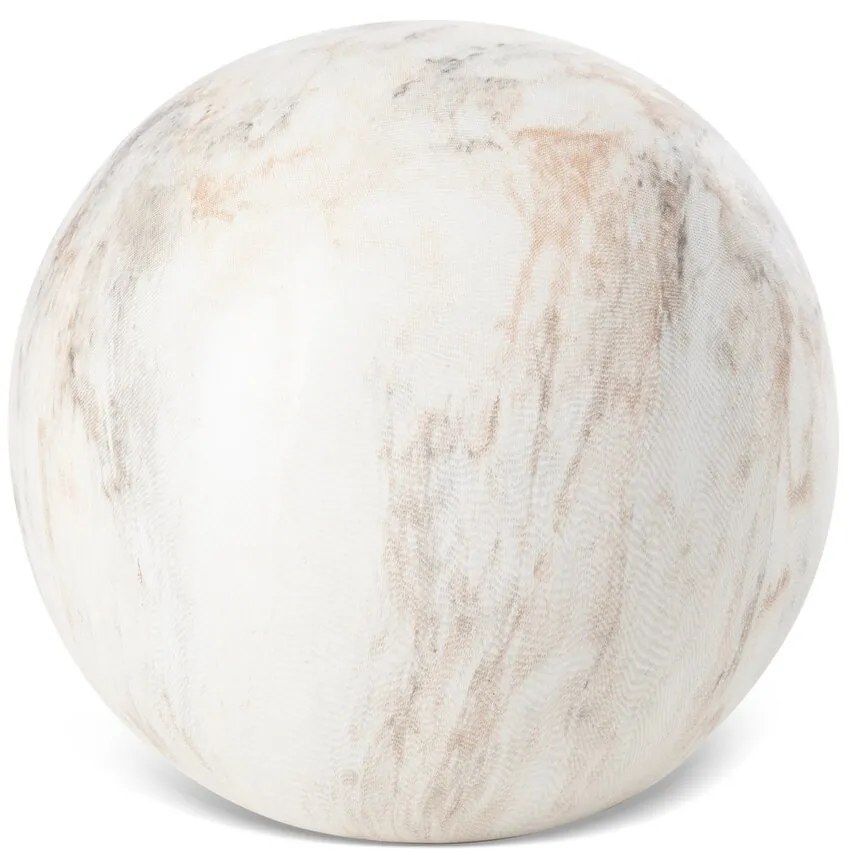 DEKORAČNÁ GUĽA ASLI (01) (FI) 9X9 CM BIELA