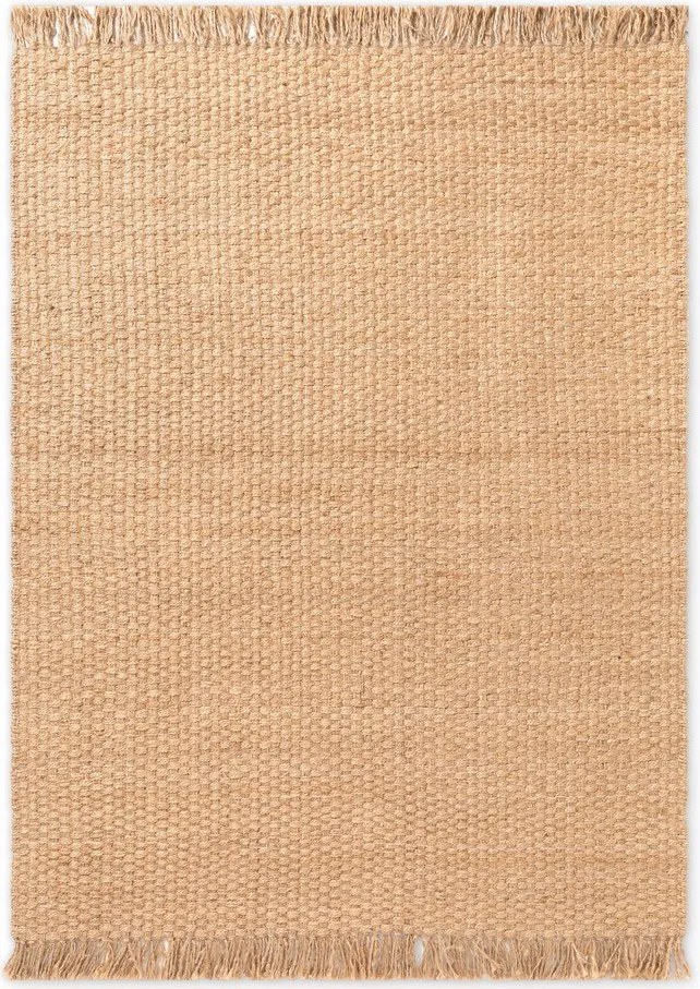 Obojstranný/ručne tkaný jutový koberec v prírodnej farbe 200x300 cm Fjord – Hanse Home