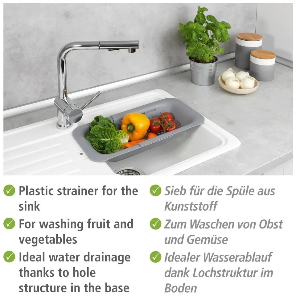 Plastový teleskopický odkvapkávač do drezu Sieve – Wenko