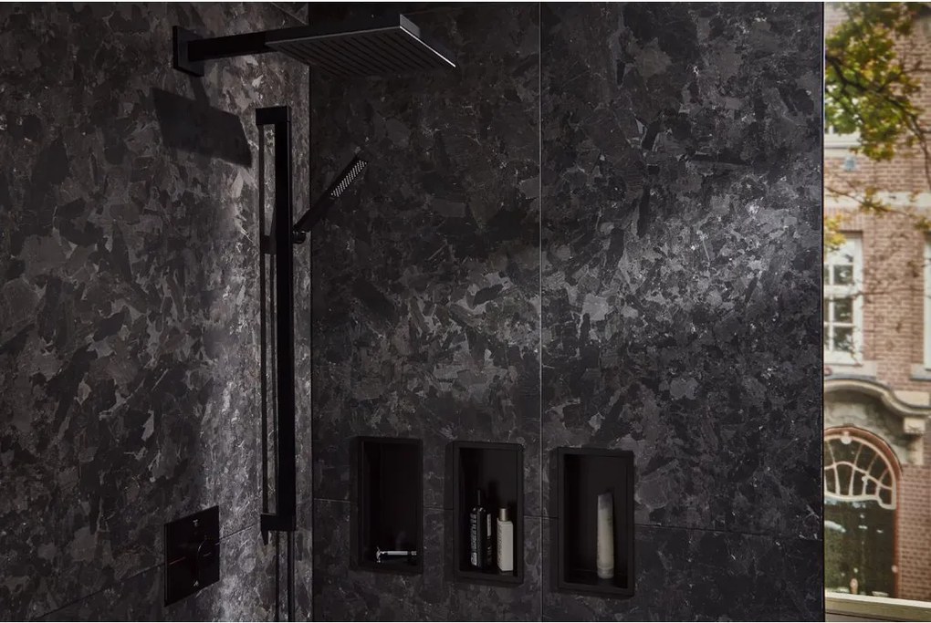 Hansgrohe Hansgrohe, sprchové rameno E 390 mm, čierna matná, HAN-24337670