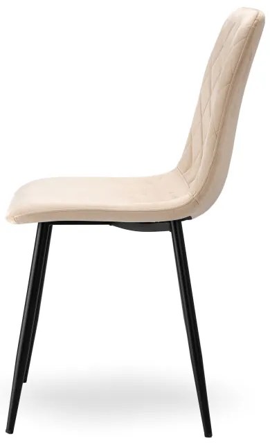 Jedálenská stolička DEXTER zamatová, béžová