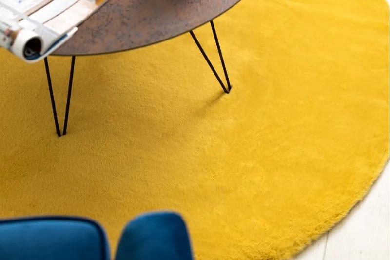 styldomova Žltý koberec BUNNY kruh